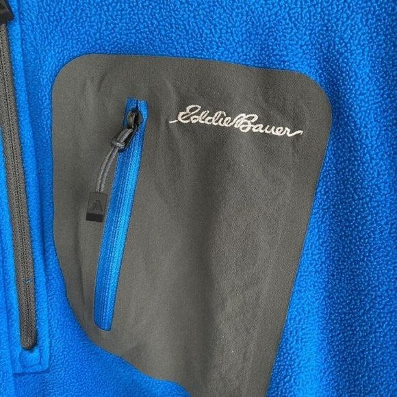 Eddie Bauer Mens Polartec Sweatshirt TXL Fleece Pullover 1/2 Zip Firs - Picture 4 of 6